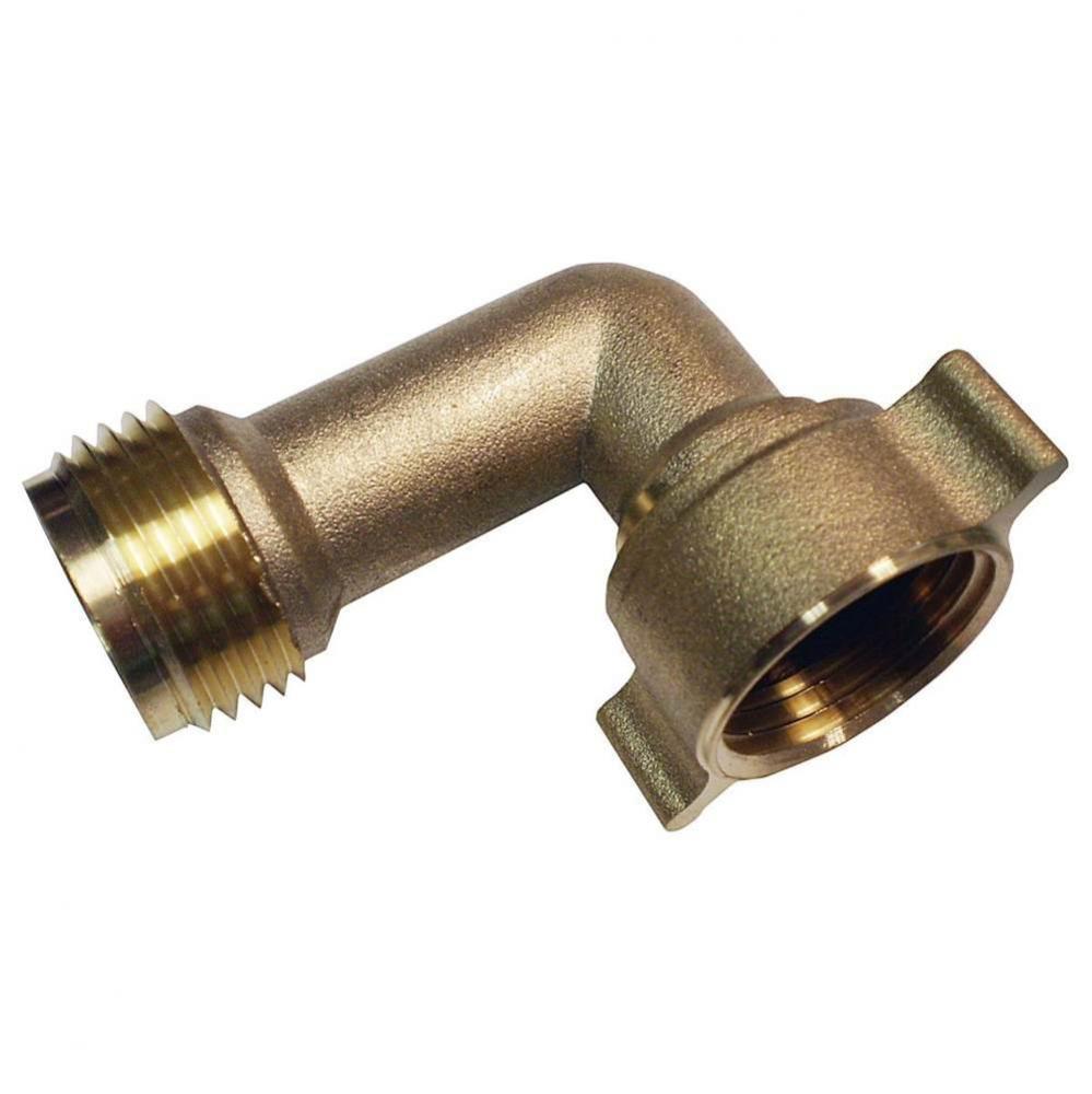 0122232 - Adapter Brass 3/4 Fht x 3/4 Mht 90 Elbow Swivel 1/bg