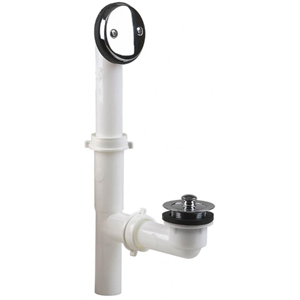 Twist'n Close W&o White Tublr Znc Dr Body Chrome 1/bx