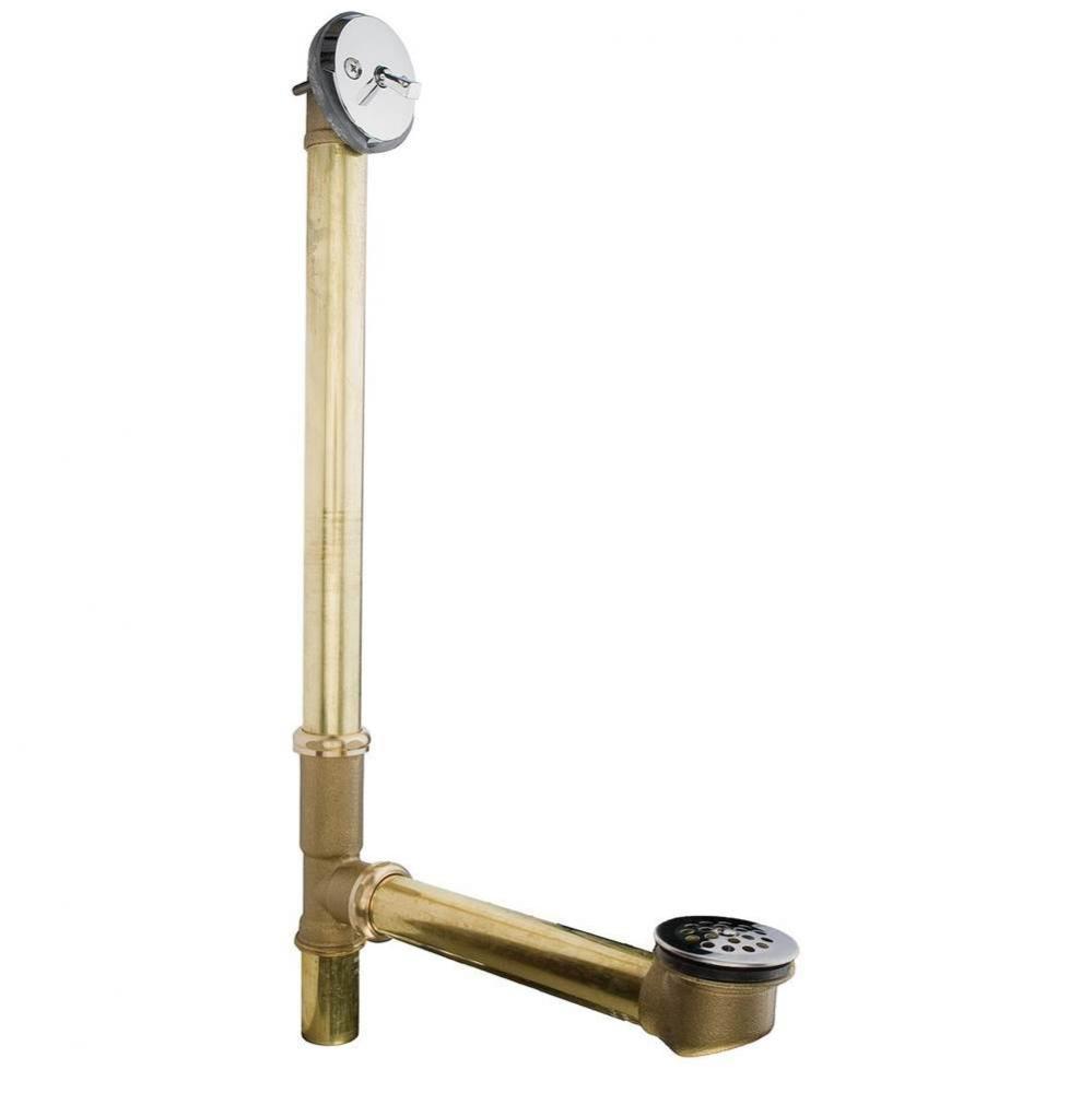 0145797 - Trip Lever WAndO Tubular 20Ga Brass W/ Chrome Trim