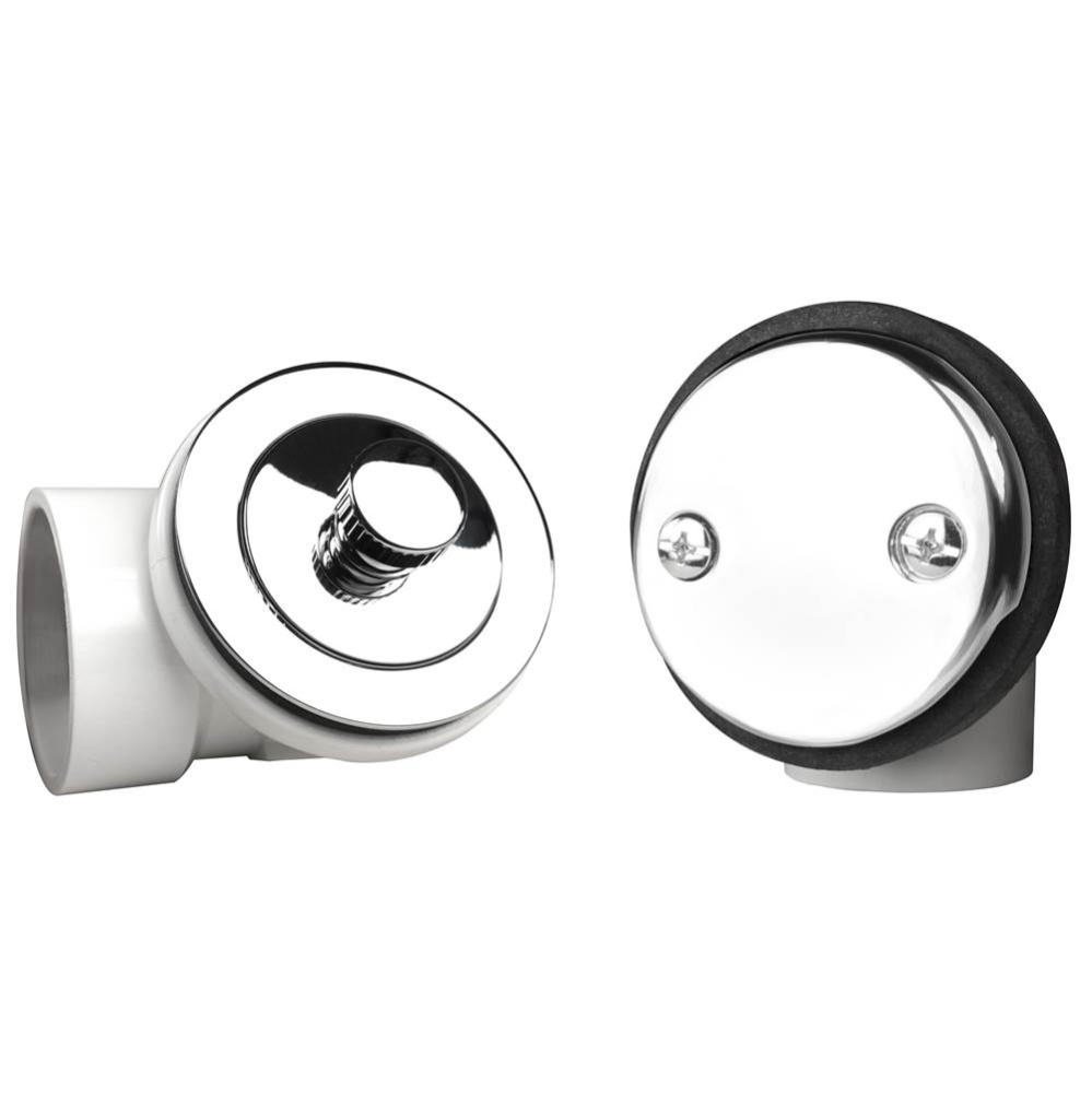 Twist-n-close Pvc Half Kit W/2-hole Fp Chrome