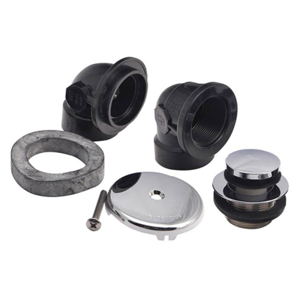 Ezy Touch Abs Half Kit Zinc Dr Body W/1-hole Fp Chrome