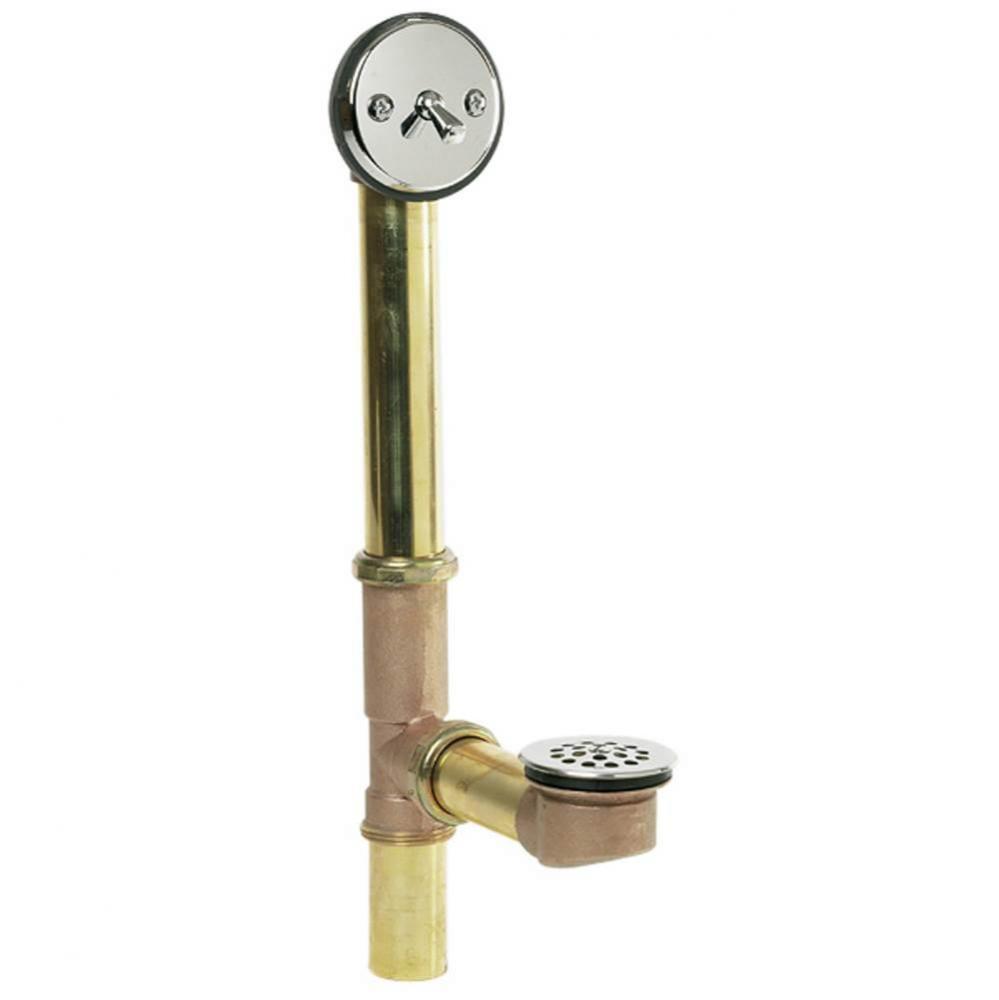 0145785 - Trip Lever WAndO Tubular 20Ga Brass W/ Chrome Trim