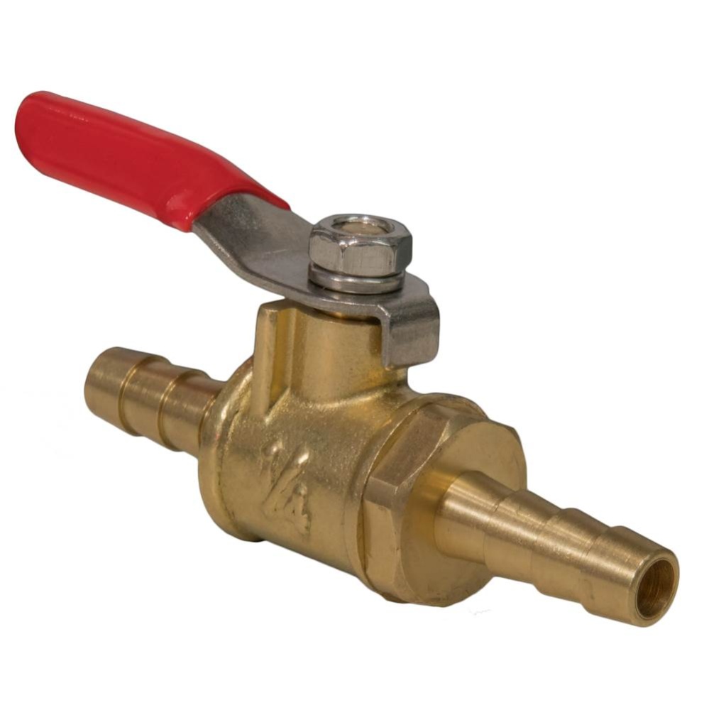 Valve 1/4 Barb x 1/4 Barb Ball Leaded 1/bg