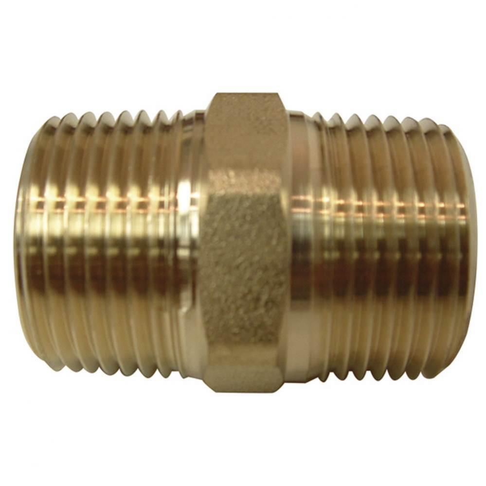 C Hex Nipple Barstock 1/8 Mip X 1 Length 1/Bg