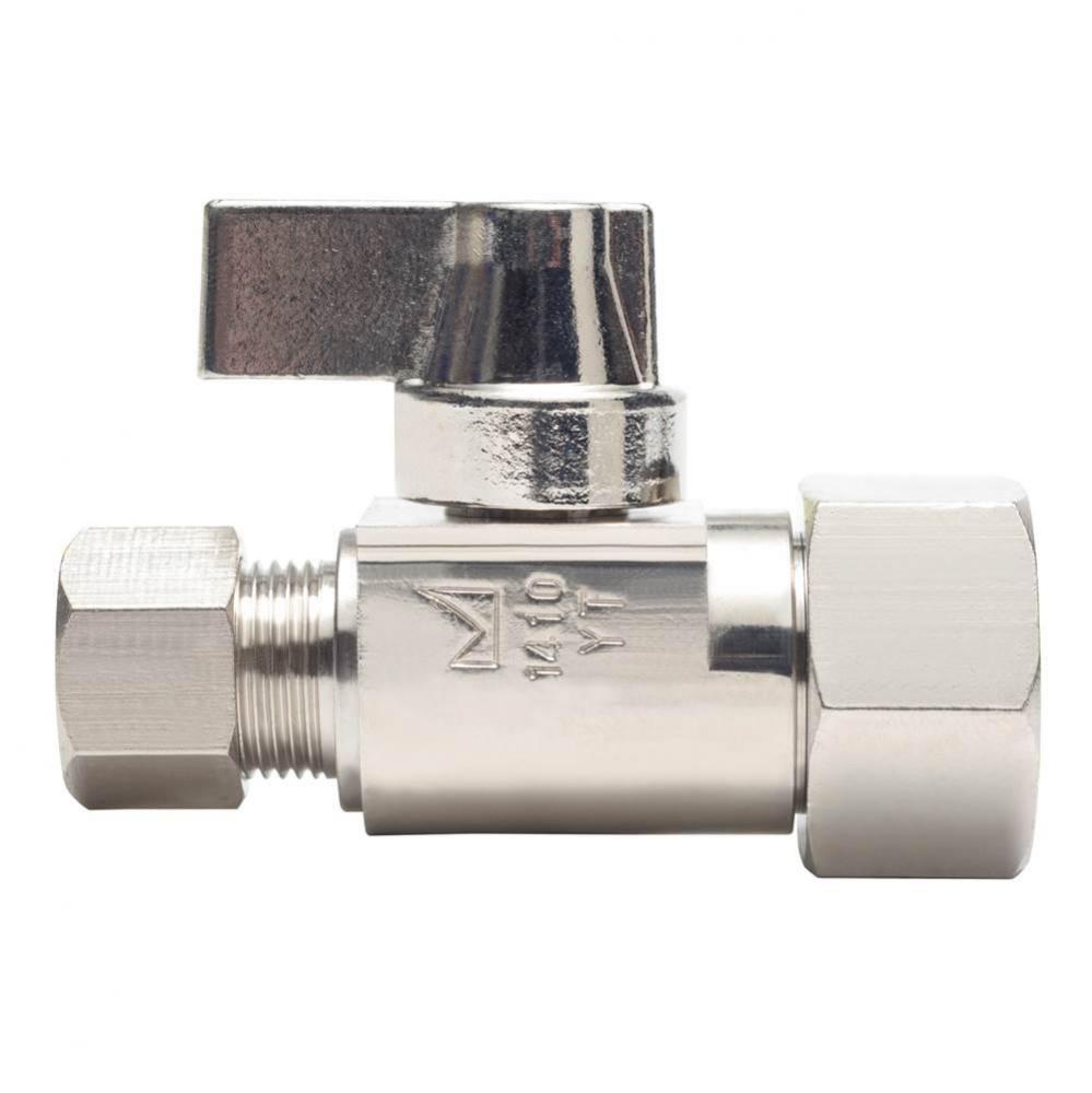 3/8 Fip x 3/8 Compression Nl 1/4-turn Straight Stop