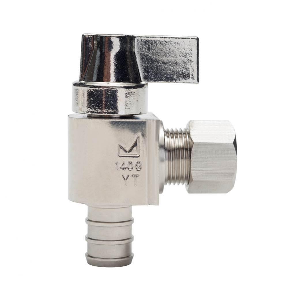 1/2 Pex F1807 x 3/8 Compression Nl 1/4-turn Angle Stop