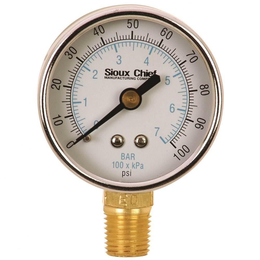 0-100 No. Pressure Gauge