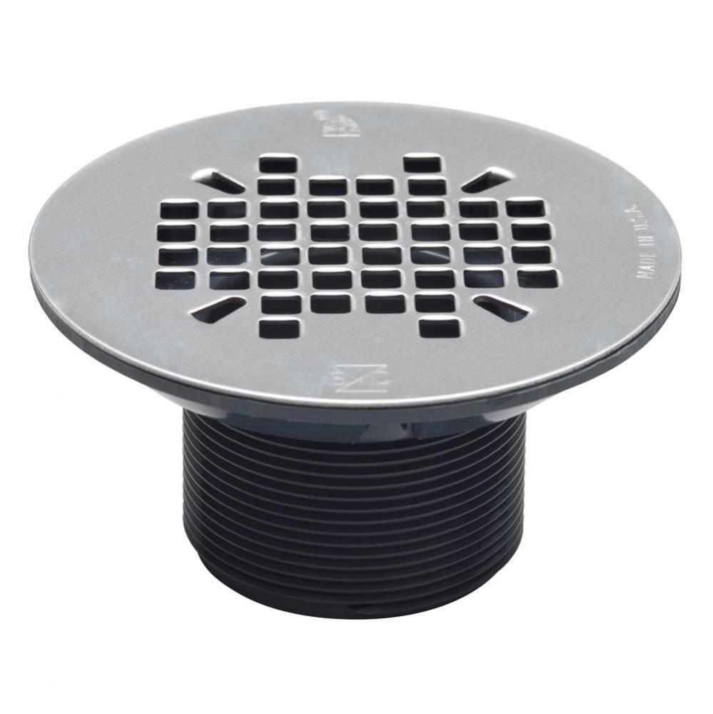Shower Drain Head/Strnr Ss Pr Sn Ni