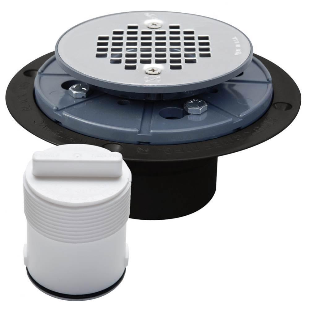 Drain & Plug Shwr Pan Abs Ss Sci Pr