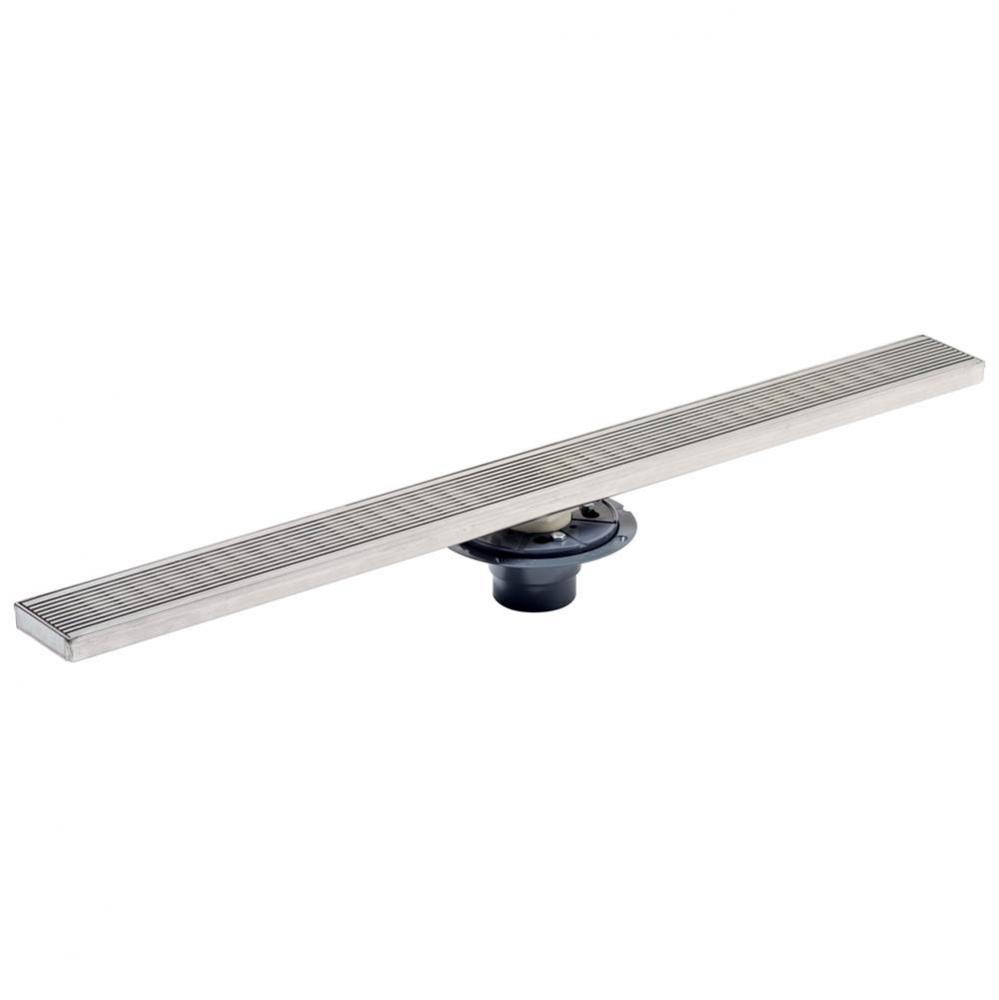Shower Pan Drain With 48 In Linear Head - Wedge-Wire Strainer