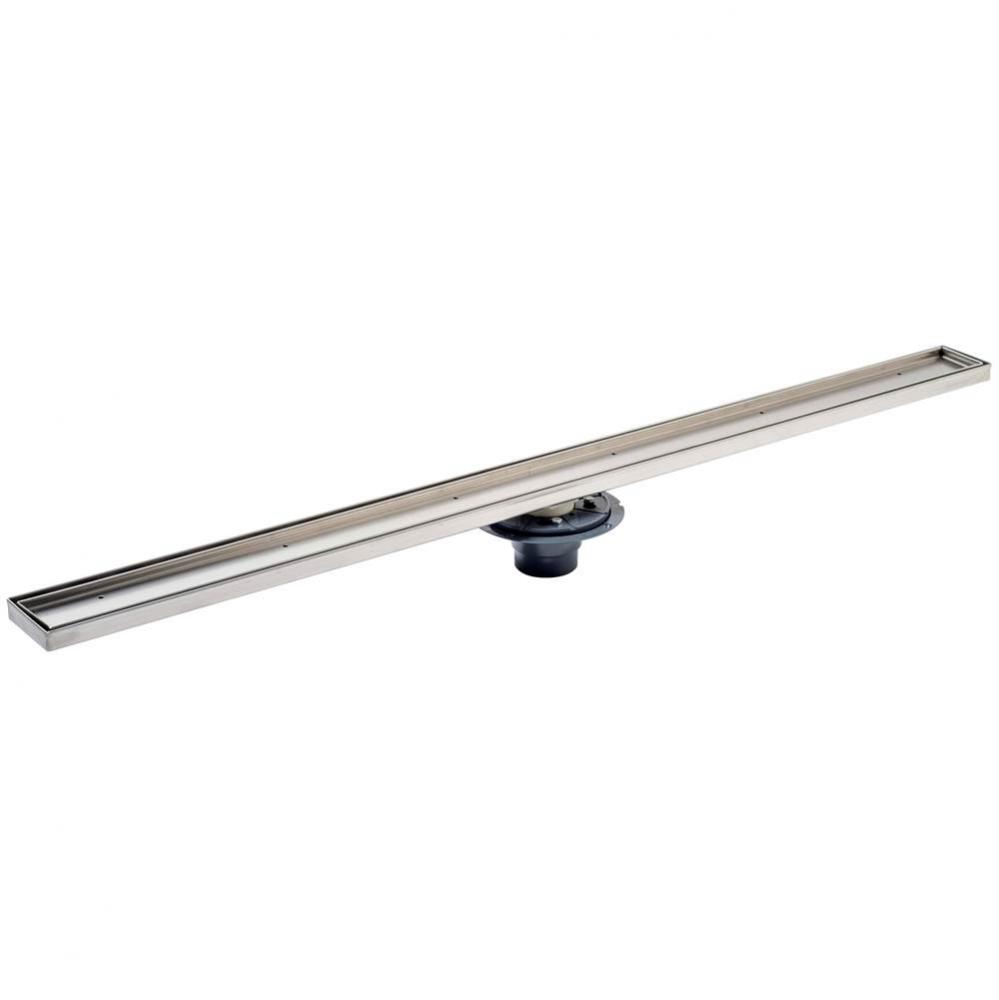 Shower Pan Drain With 60 In Linear Head - Tray For Tile Insert