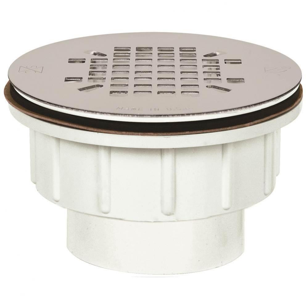 Drain Shwr Mod Pvc Ss Strn Snap