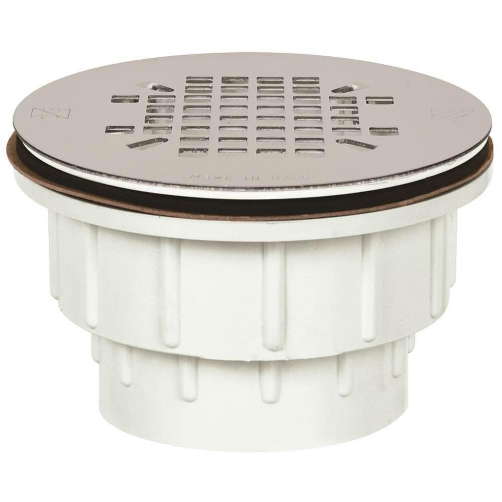 Drain Shwr Mod Pvc Ss Strn Snap