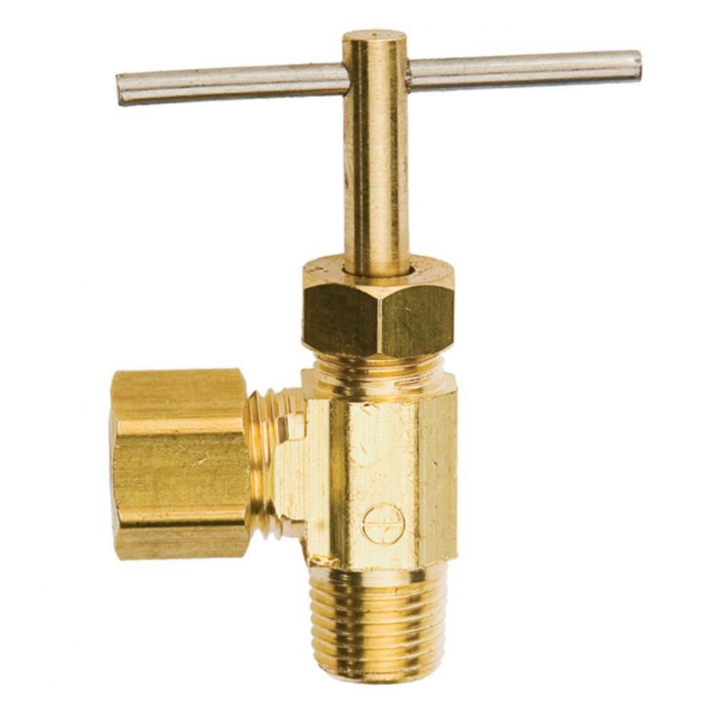 Needle Valve Angle Compression 1/4 Od x 1/8 Mip Nl 1/bg