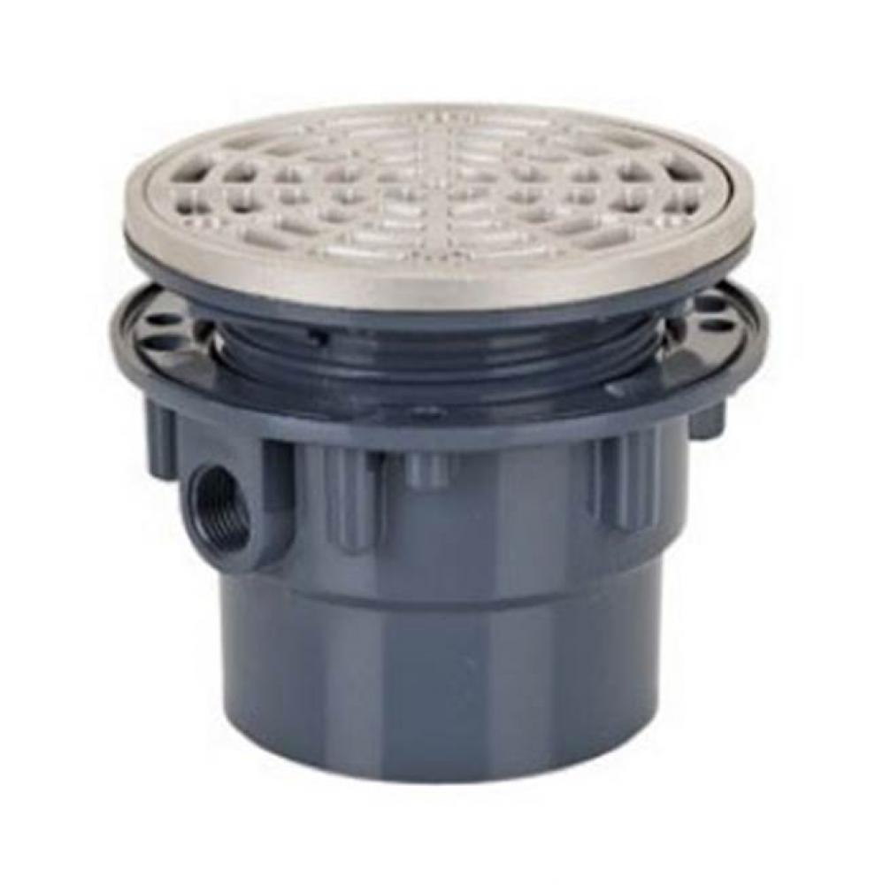 Adj Floor Drain 2 Abs 6Ss R And S Sq
