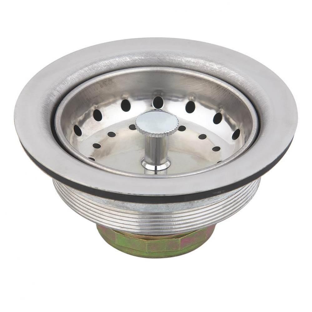 0142455 - Duo Basket Back Nut Sink Strainer Chrome 1/bx