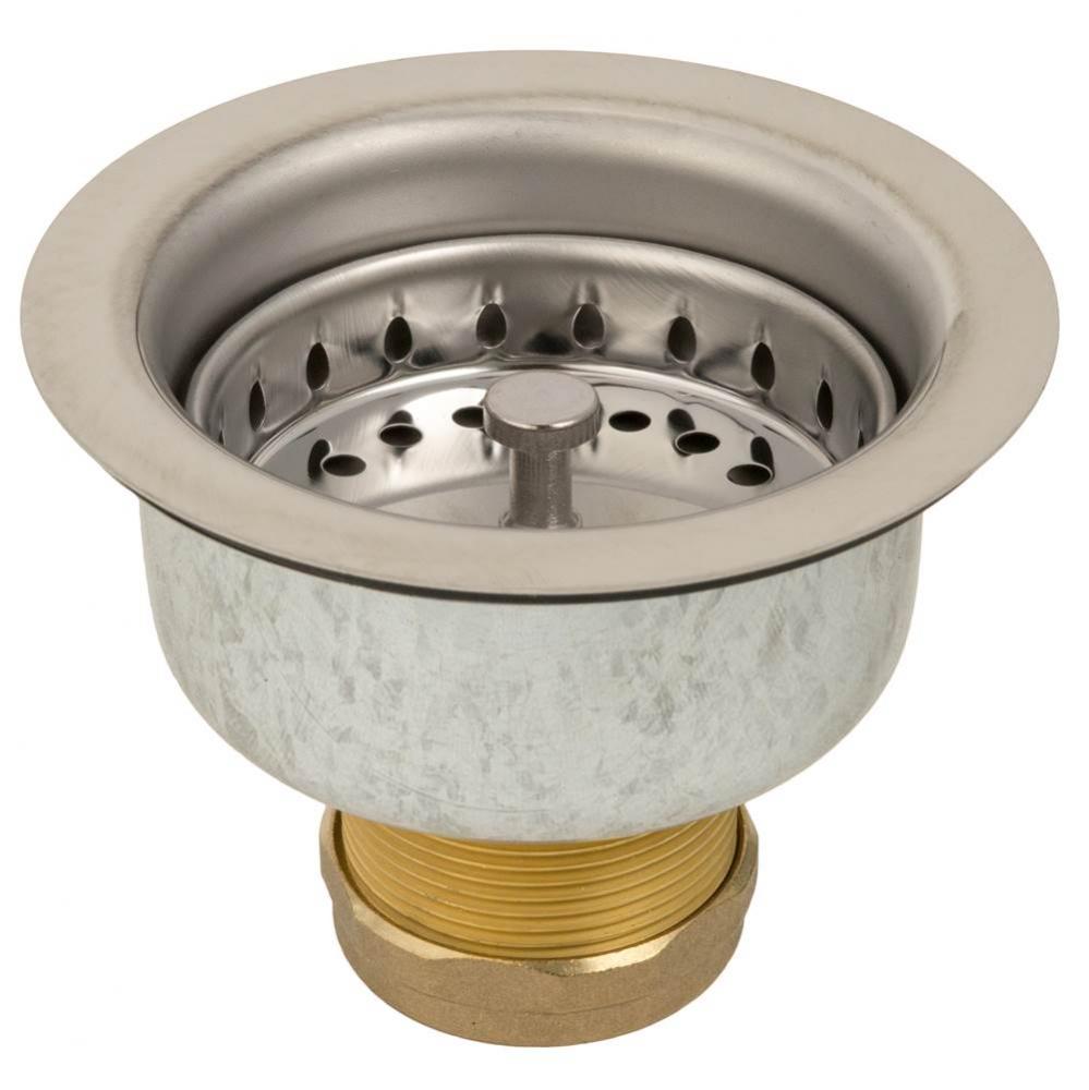 Specification Deep Cup Sink Strainer Chrome W/Brass Nuts 1/Bx