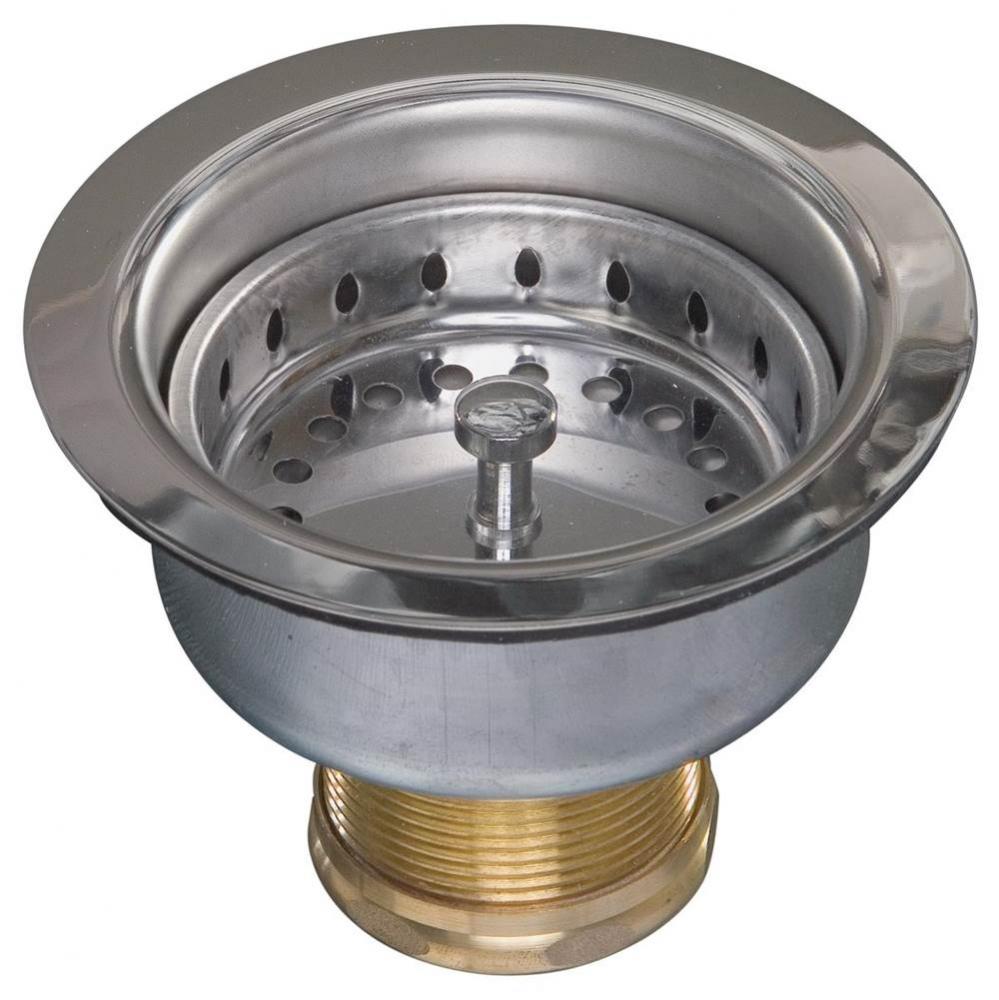 Specification Deep Cup Sink Strainer, Zinc Nuts, Chrome 1/Bx
