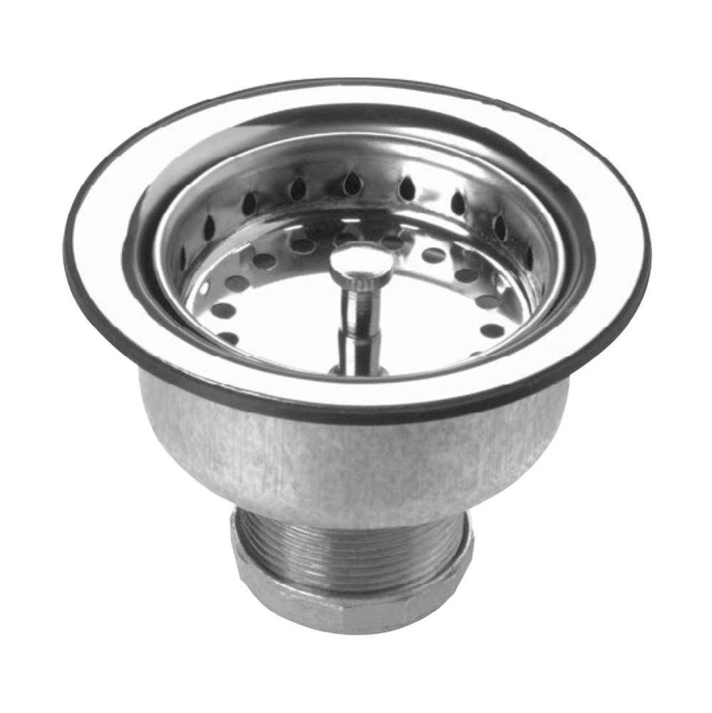 Ball-Lok Cup Style Sink Strainer Chrome W/ Brass Nuts 1/Bx