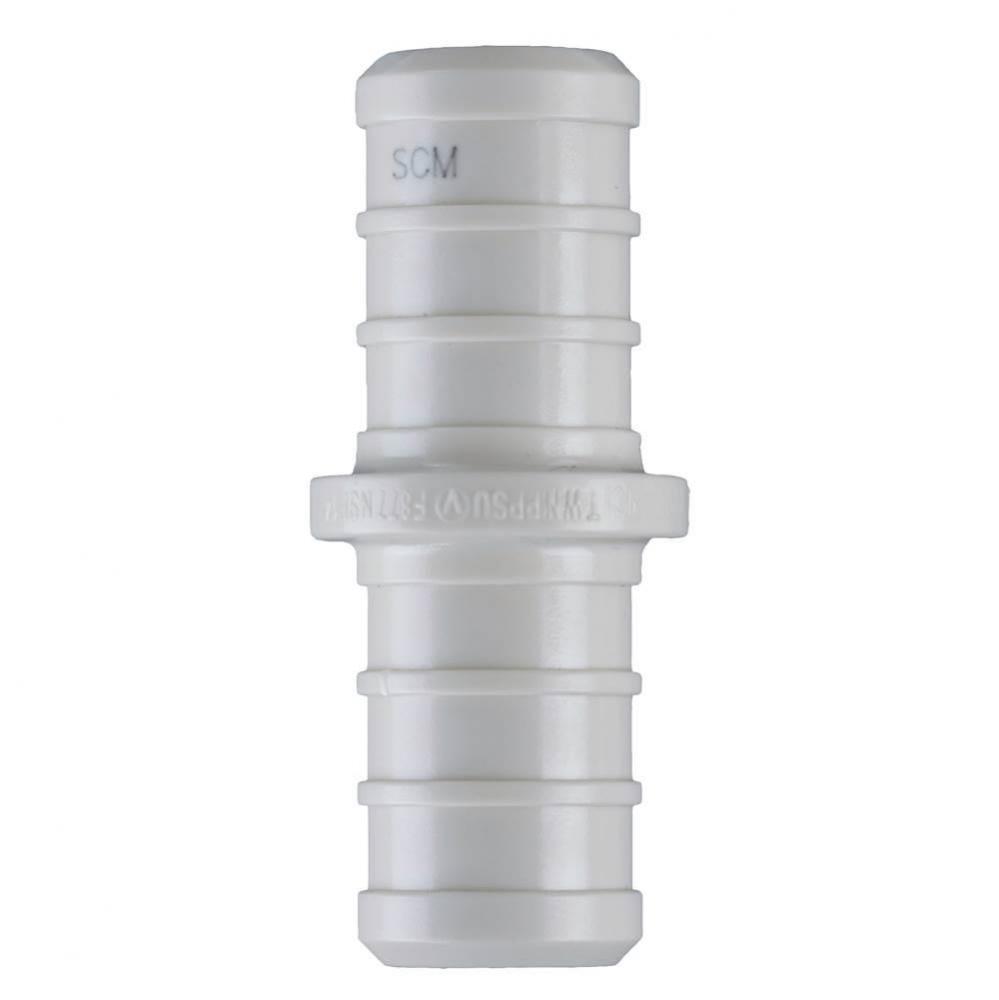 Coupling 1/2 Pex x 1/2 Pex Barb Polymer 25/bg