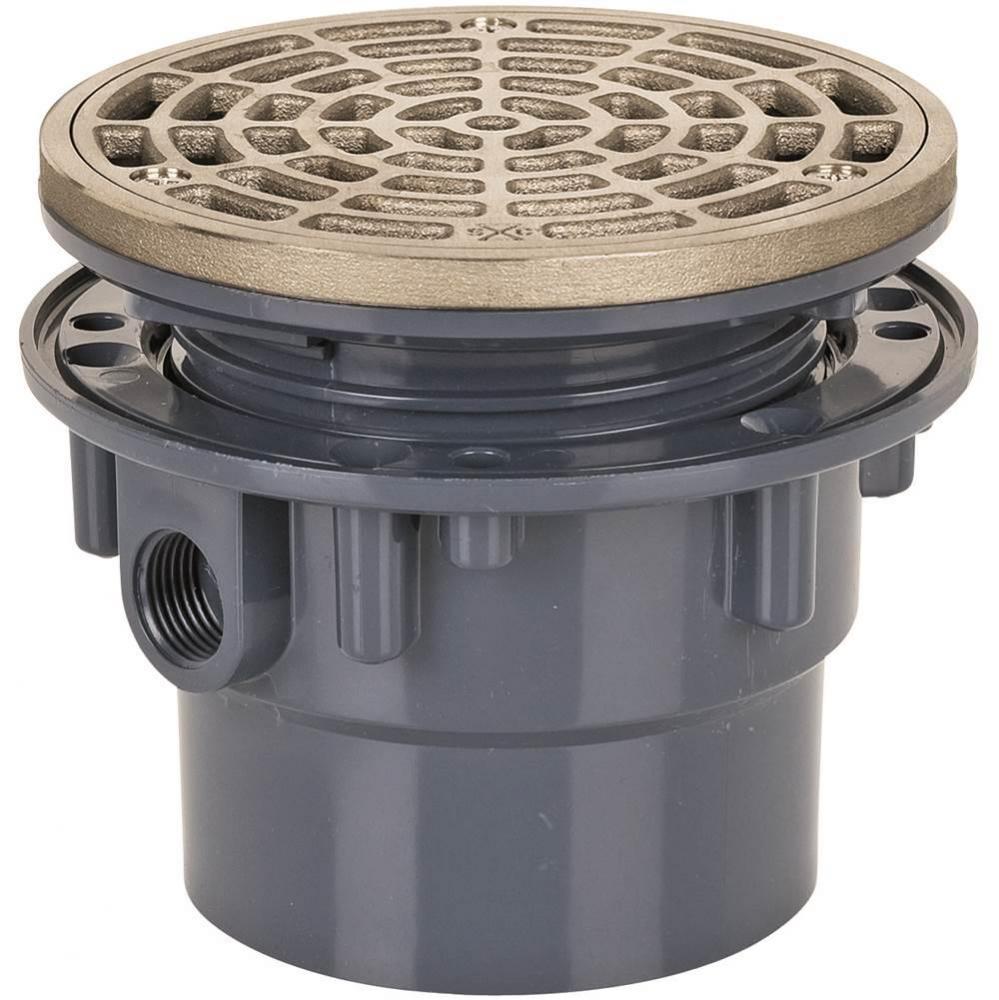 Adj Floor Drain 3 Pvc 5Nb RAndS Rnd