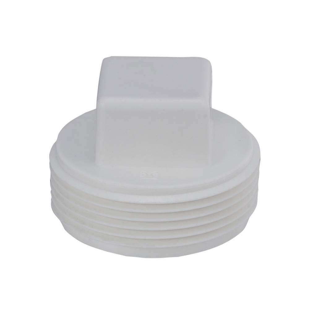 Plug Pp Wht 1-1/2 Raised Sq Hd