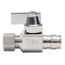 Sioux Chief 129-G2W0C - 1/2 Pex F1960 x 1/4 Compression Nl 1/4-turn Straight Stop