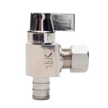 Sioux Chief 130-G2X0C - 1/2 Pex F1807 x 1/4 Compression Nl 1/4-turn Angle Stop