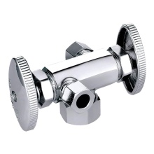 Sioux Chief 134-G2C1C1CDH04 - 0121065 - Ang Stop 5/8od x 3/8od x 3/8od Comp Dual Hndl Multi-turn Chr