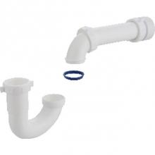 Sioux Chief 230-0706201 - 1-1/2 REVERSIBLE P-TRAP WHITE W/PVC TRAP ADAPTER & SOFT WSHR 1/BG