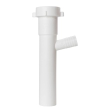 Sioux Chief 230-55060825 - Dishwasher Tailpiece White Slip Joint 1-1/2 x 8 W/ 3/4 Dwbr 1/bg