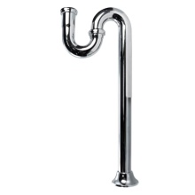 Sioux Chief 240-12531C04 - S-trap 1-1/4 W/ Brass Nuts & Bell Escut Chrome 17ga 1/bx