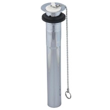 Sioux Chief 290-206322C04 - 0140857-po Plug Drain 2pc 1-1/4x8 Chrm W/ Overflw, Stoppr & Chain 1/bx