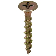 Sioux Chief 591-06B - Screw No. 6x1 Yellow Zinc Wood 100/bg