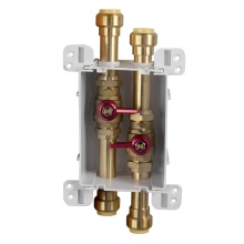 Sioux Chief 687-3QDT - Servicebox (green) 2 Valve W/drains 3/4 Pdq(cts) x 3/4 Pdq(cts)