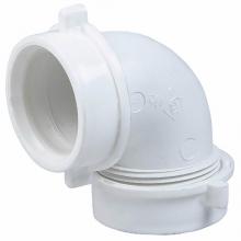 Sioux Chief 230-8206125 - 90 Elbow 1-1/2 Sj x Sj W/poly Washers White 1/bg
