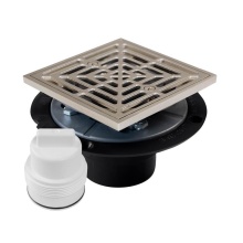 Sioux Chief 821-T200AKQ - Drain & Plug Shwr Pan Abs Nik Fnsh R&s Sq