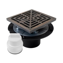 Sioux Chief 821-T200ARBQ - Drain & Plug Shwr Pan Abs Ob R&s Sq