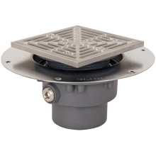 Sioux Chief 822-3DSQ - Drain Halo 3 Di Nh Ss R&s Sqr