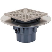 Sioux Chief 822-3PSQ - Drain Halo 3 Pvc Ss R&s Sqr