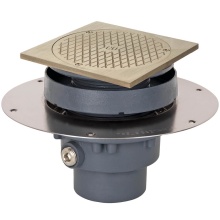 Sioux Chief 822-CF3DNQ - Cleanout Fl Halo 3 Di Nh Ni R&c Sqr