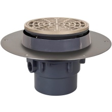 Sioux Chief 822-F3PNR - Drain Fl Halo 3 Pvc Nb R&s Rnd