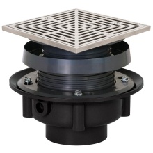 Sioux Chief 833-4ASQ - Drain Finish Line 4 Abs 6ss R&s Sqr