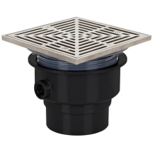 Sioux Chief 842-36ASQ - Drain Floor Adj 3 Abs 6ss R&s Sqr