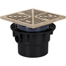 Sioux Chief 842-3ANQ - Adj Floor Drain 3 Abs 5nb R&s Sq