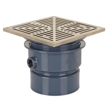 Sioux Chief 842-4PNQ - Adj Floor Drain 4 Pvc 6nb R&s Sq