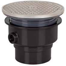 Sioux Chief 852-3ASR - Adj Floor Cleanout 3 Abs 6ss R&c Rnd