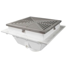 Sioux Chief 861-6PZ - Square Max 6in Pvc With Ss304 Ring & Strnr