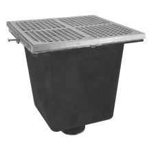 Sioux Chief 861-Q2221S - Floor Sink Are Sq 12x12x10 2nh Noflng Ss Ring & Grate