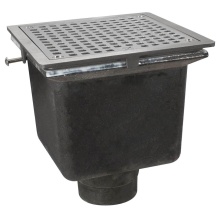 Sioux Chief 861-Q2386S - Floor Sink Are Sq 8x8x6 3nh Noflng Ss Ring & Grate